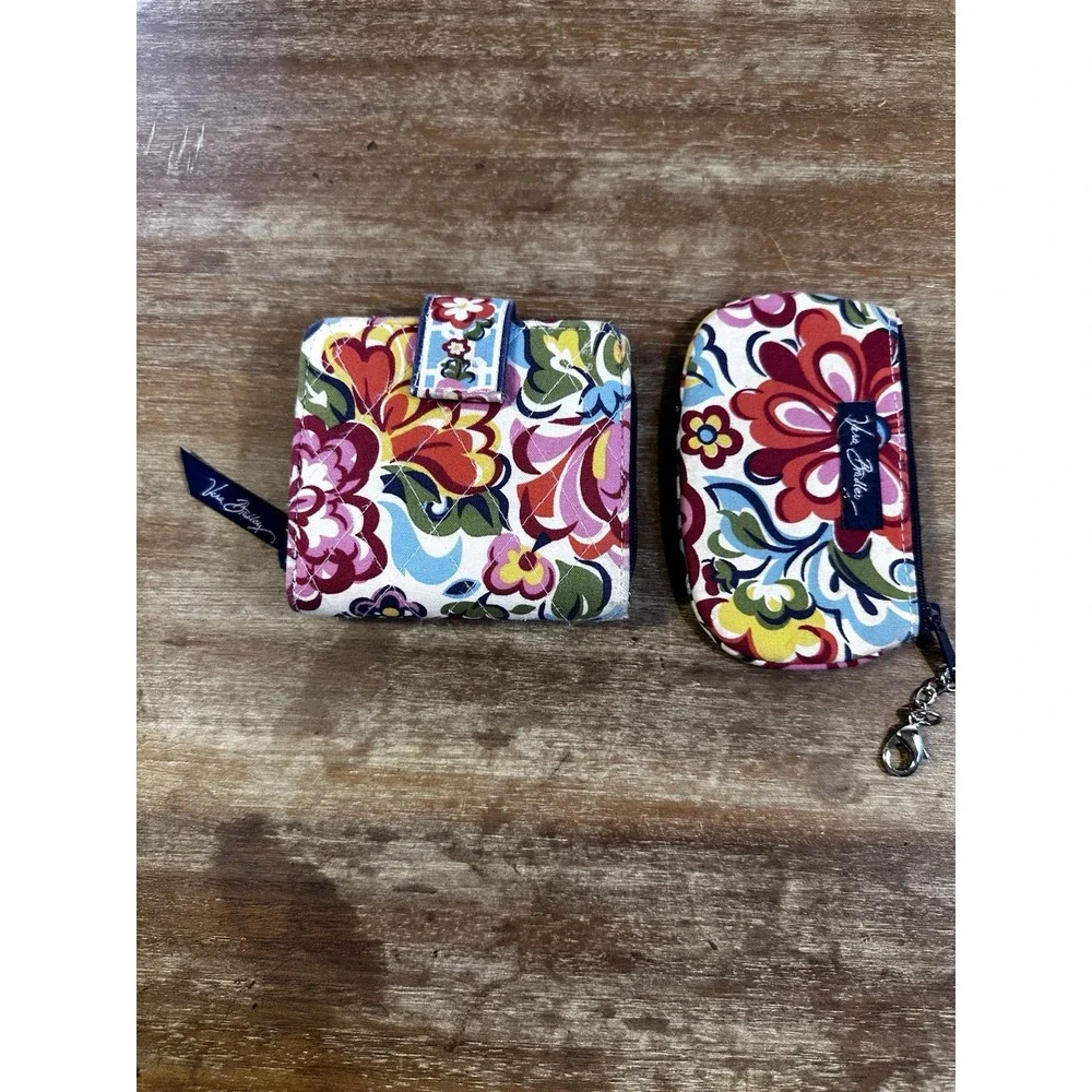 Vera Bradley Hope Garden Pattern Wallet & Coin Purse